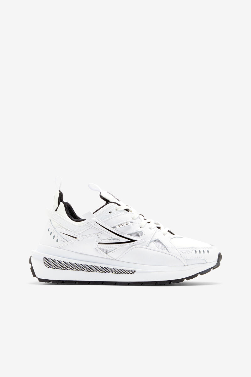 White / White / Black Women's Fila Sandenal Trainers | ceqmXEHTo2Z