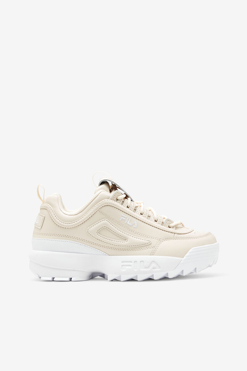 White / White / White Women's Fila Disruptor 2 Premium Platform Shoes | GMaxCk6iyaW