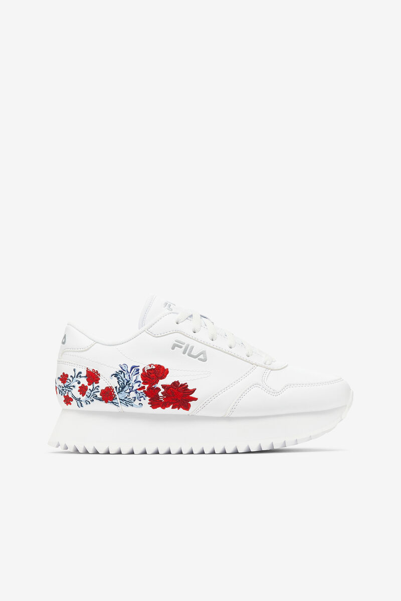 White / White / White Women's Fila Fila Orbit Flower Trainers | efg1L4vLCOS