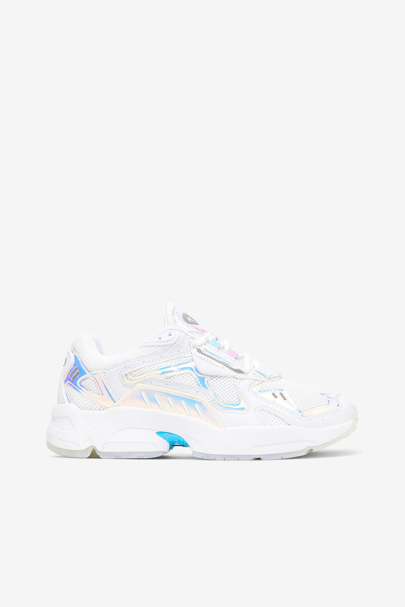 White / White Women's Fila Archive Rjv Iridescent Trainers | lw9XnMqDwUr