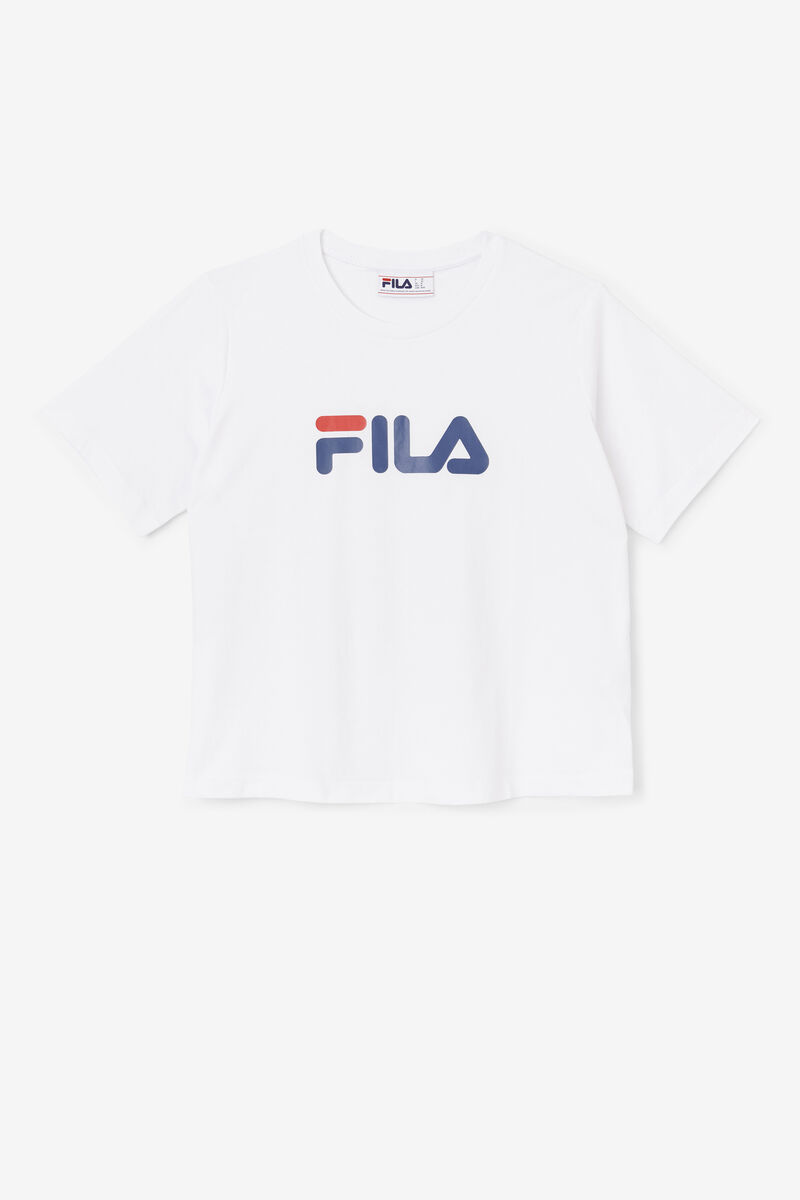 White Women's Fila Thea T Shirts | CfAQ4fV3Qh2