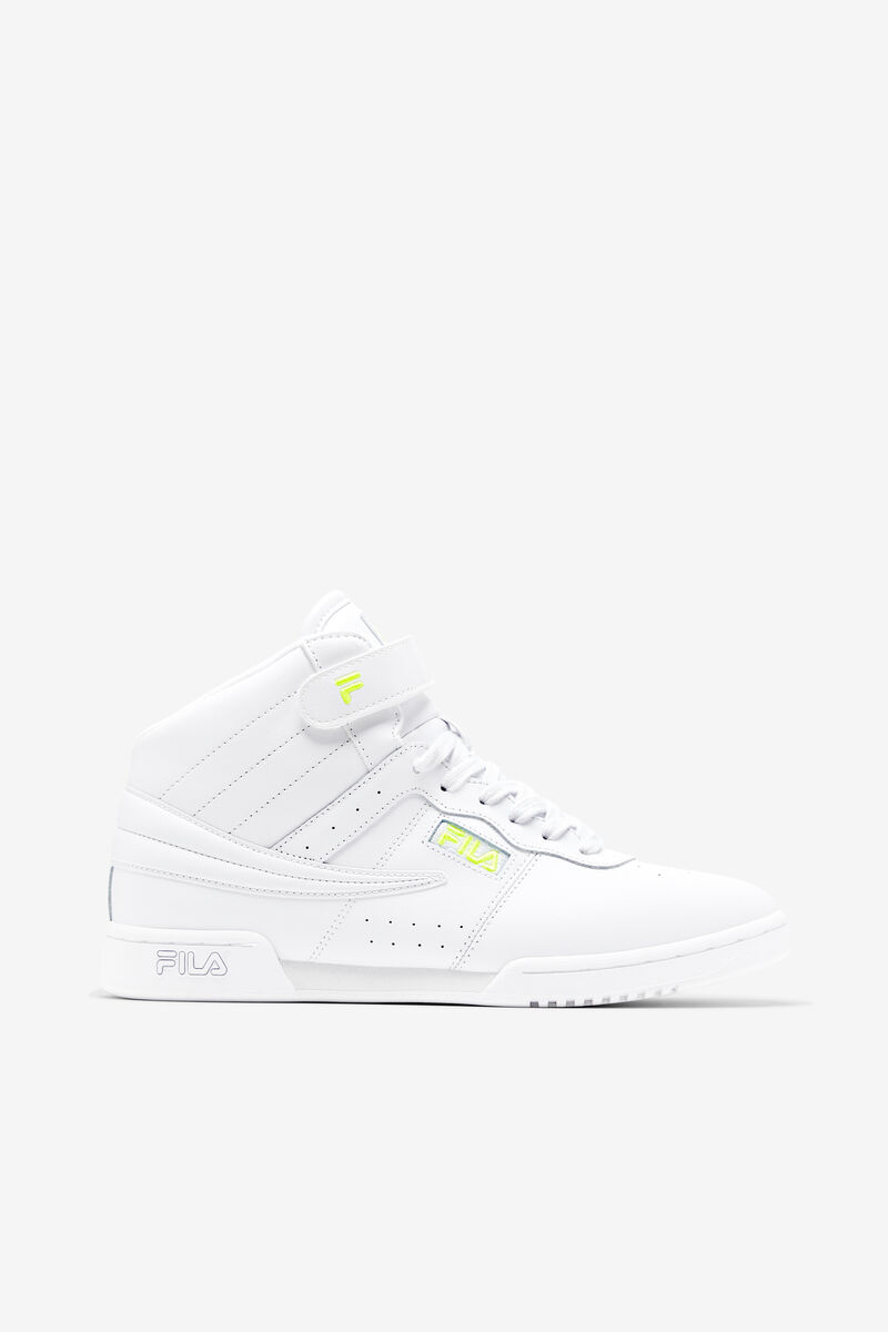 White / Yellow / White Women's Fila F-13 Trainers | zit2hktuXm3