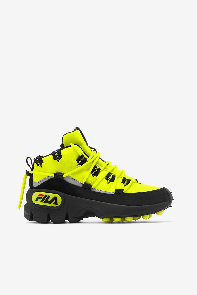 Yellow / Black / Red Women's Fila Grant Hill 1 X Trailpacer Trainers | mJdbBWpnkum