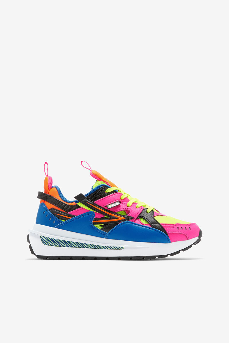 Yellow / Pink / Blue Women's Fila Sandenal Trainers | JylwrD6Mz7D