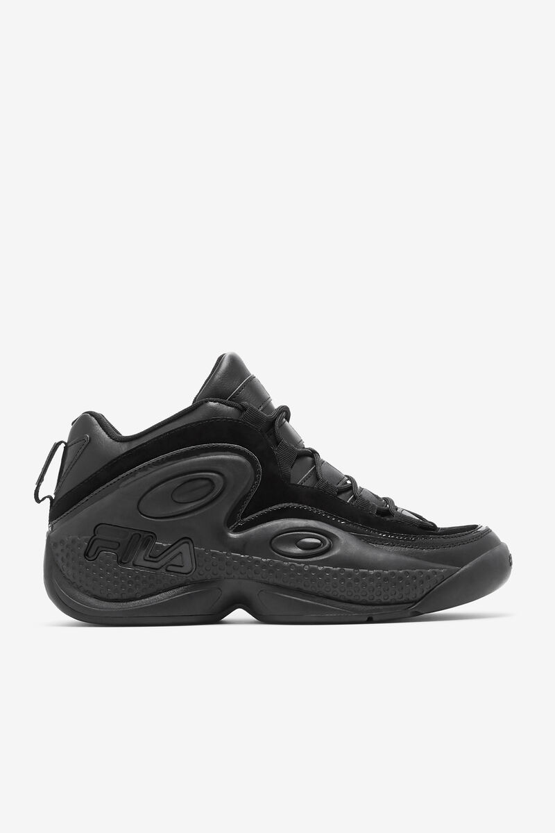 Black / Black / Black Men\'s Fila Grant Hill 3 Basketball Shoes | dFPmdYW7D3Y