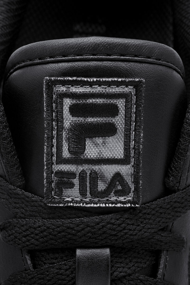 Black / Black / Black Men's Fila Original Fitness Leather Sneaker | Fila Trainers | TKFAnfrAtYG