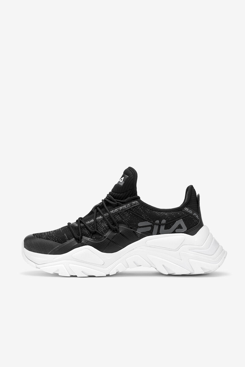 Black / Black / White Women's Fila Relectrove Premium Trainers | pJCpLLatYKG