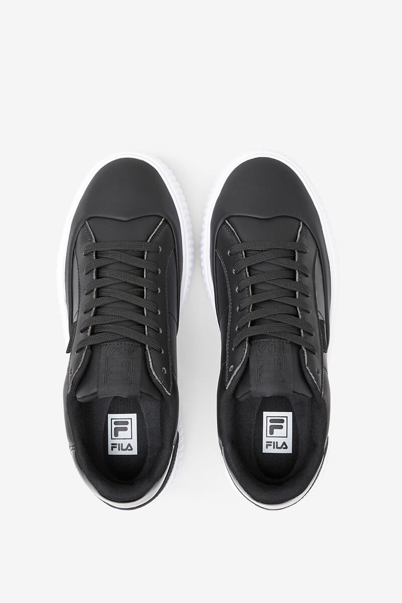 Black / Black / White Women's Fila Sandblast Oversole Trainers | BodaHGrge7w