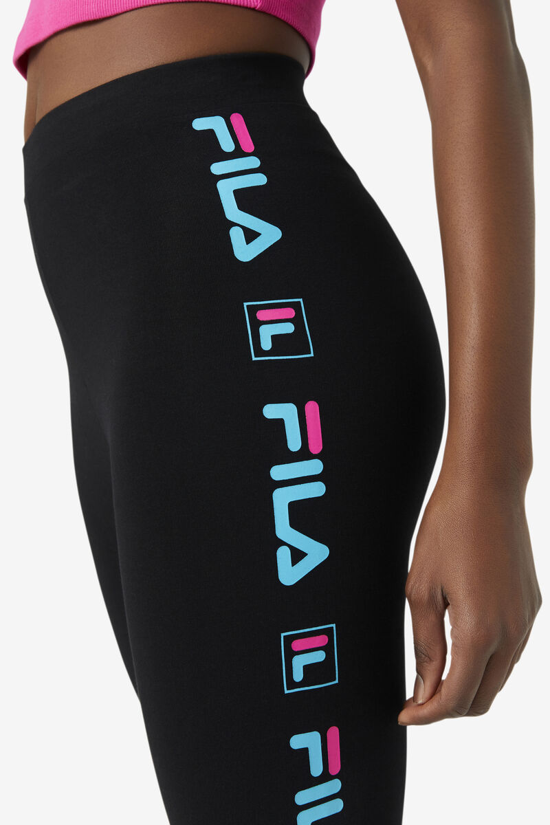 Black / Blue / Pink Women's Fila Parma Legging Leggings | VR9eQW3RPzS