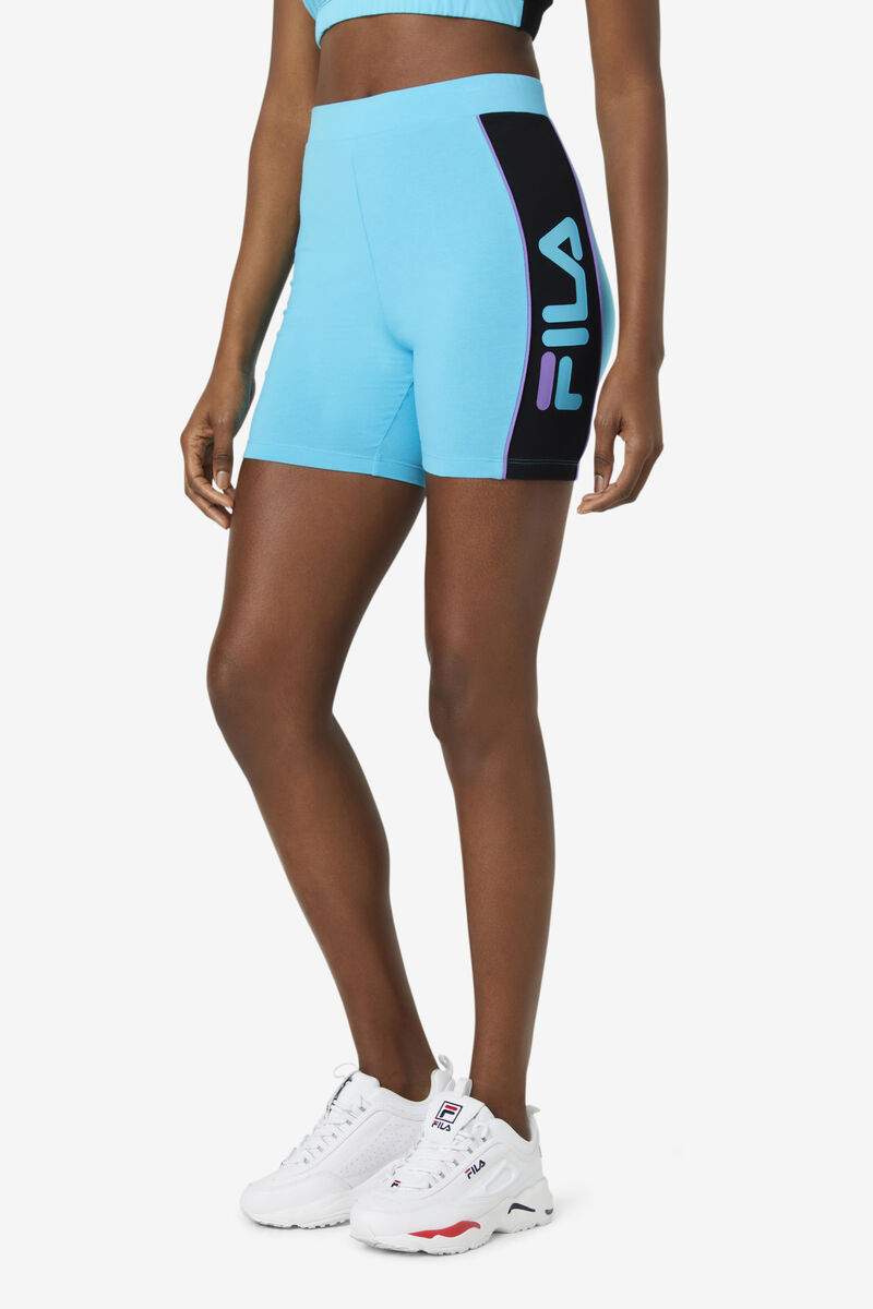 Black / Blue / Purple Women's Fila Trina Bike Short Shorts | dgYh48swBSR