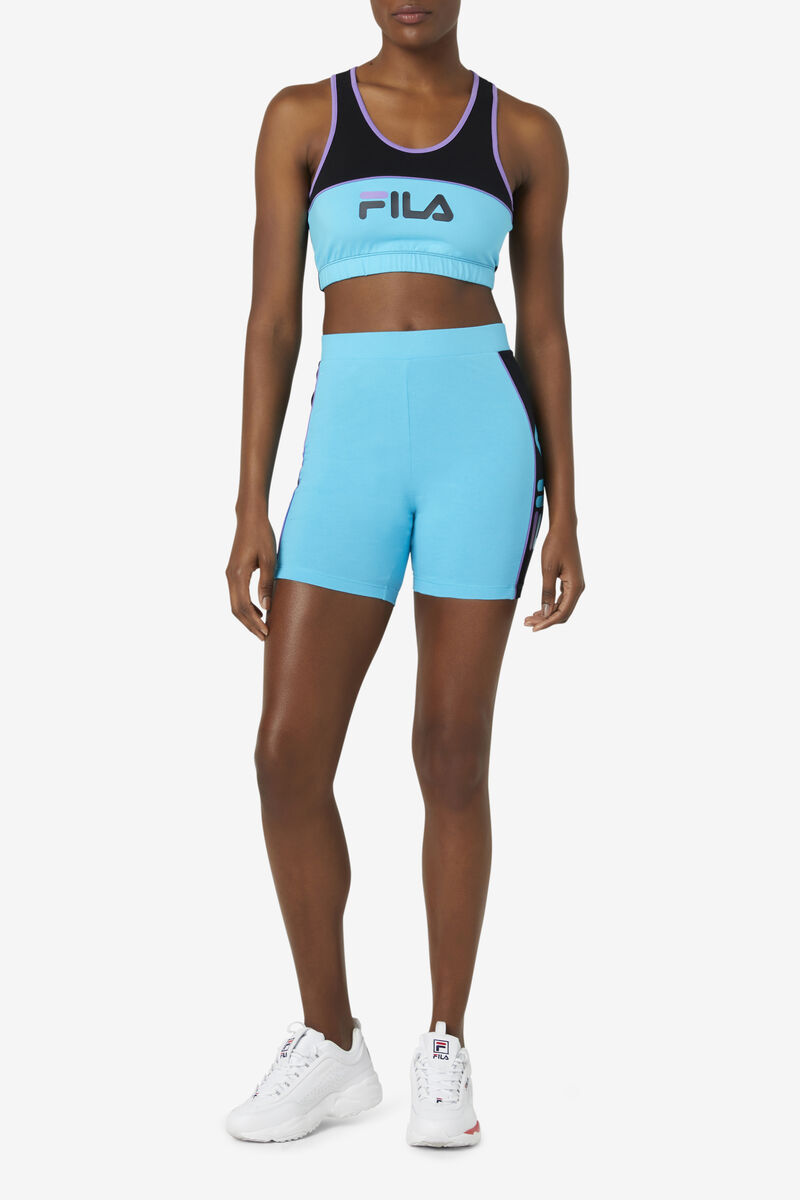 Black / Blue / Purple Women's Fila Trina Bike Short Shorts | dgYh48swBSR