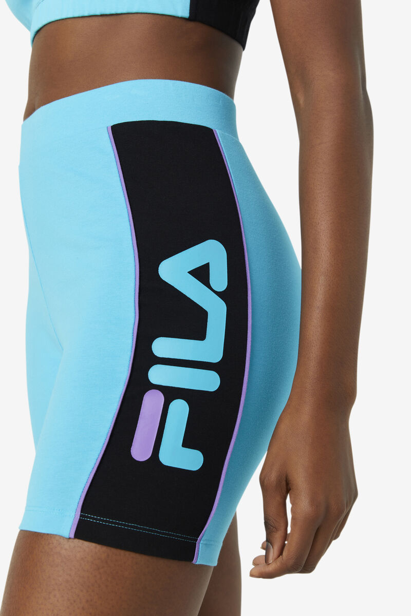 Black / Blue / Purple Women's Fila Trina Bike Short Shorts | dgYh48swBSR