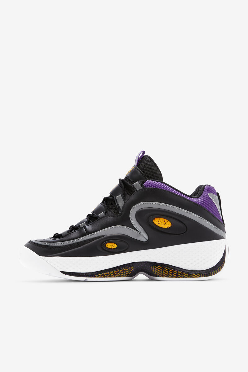 Black / Gold / Purple Men's Fila Grant Hill 3 Basketball Shoes | SCmE5cUJg6J