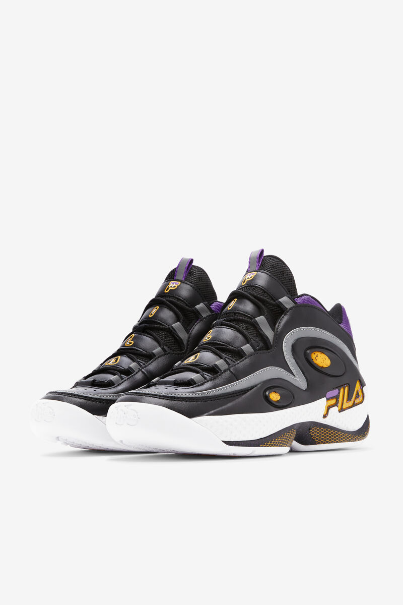 Black / Gold / Purple Men's Fila Grant Hill 3 Basketball Shoes | SCmE5cUJg6J