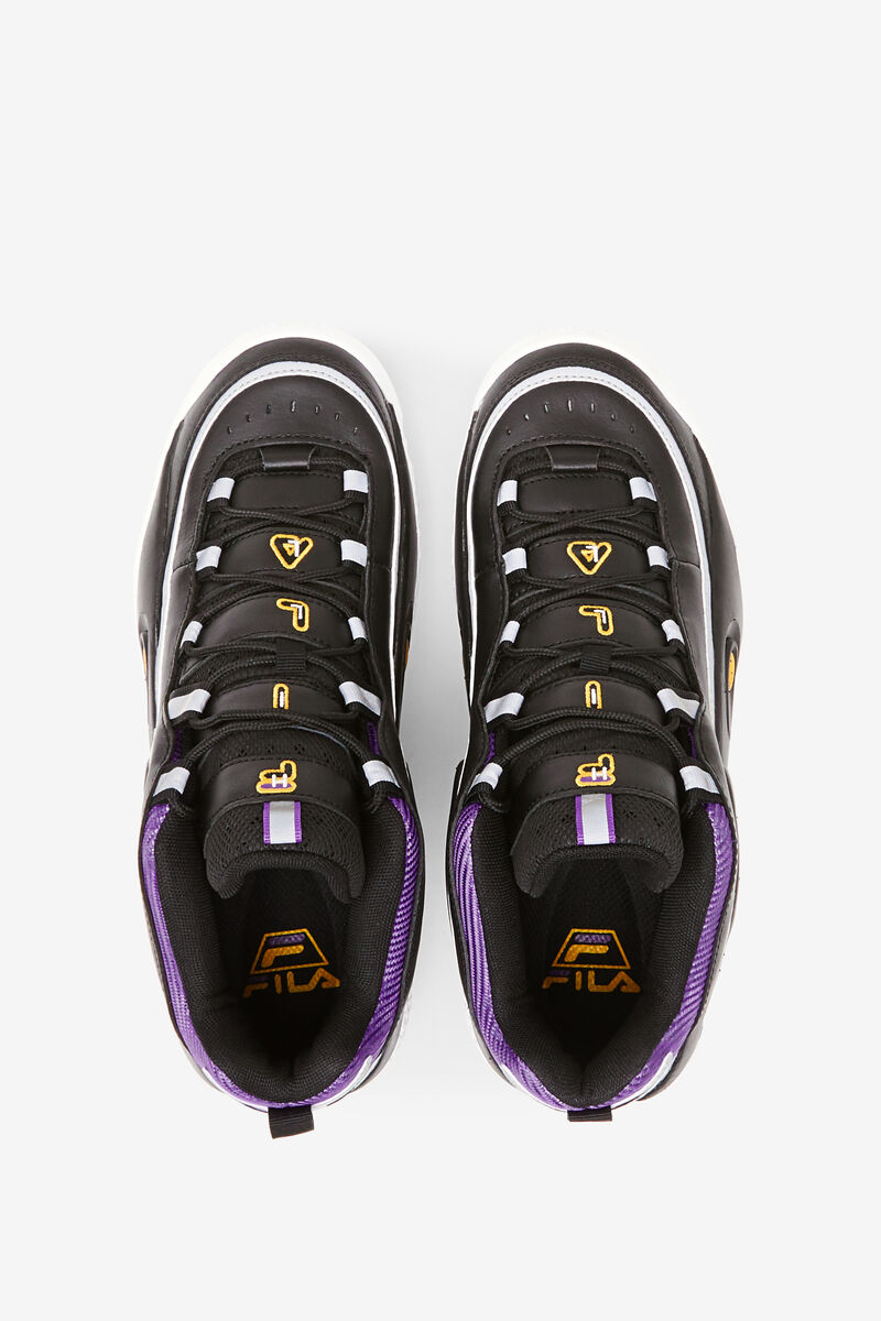 Black / Gold / Purple Men's Fila Grant Hill 3 Basketball Shoes | SCmE5cUJg6J