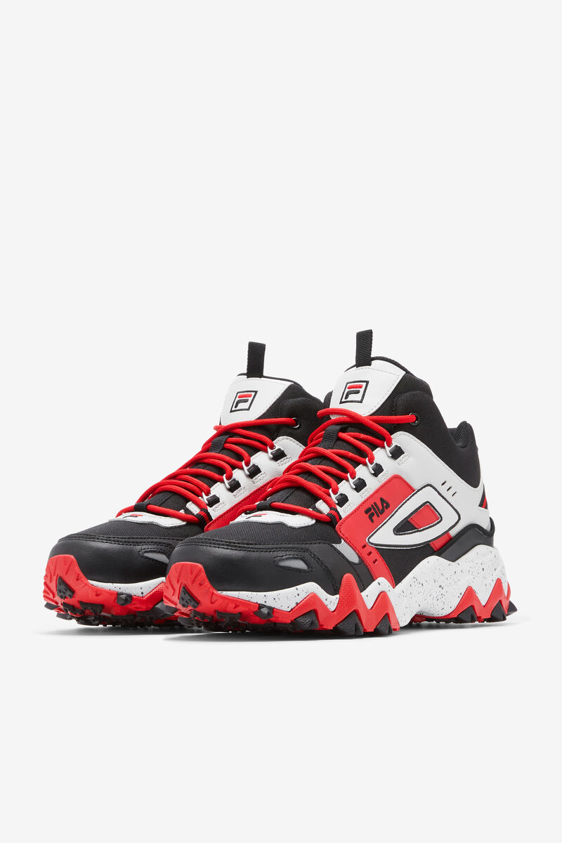 Black / Grey / Red Men's Fila Oakmont Tr Mid Running Shoes | lBNALw9J5kx