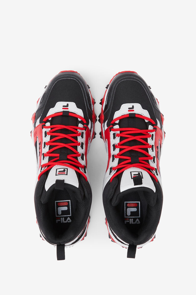 Black / Grey / Red Men's Fila Oakmont Tr Mid Running Shoes | lBNALw9J5kx