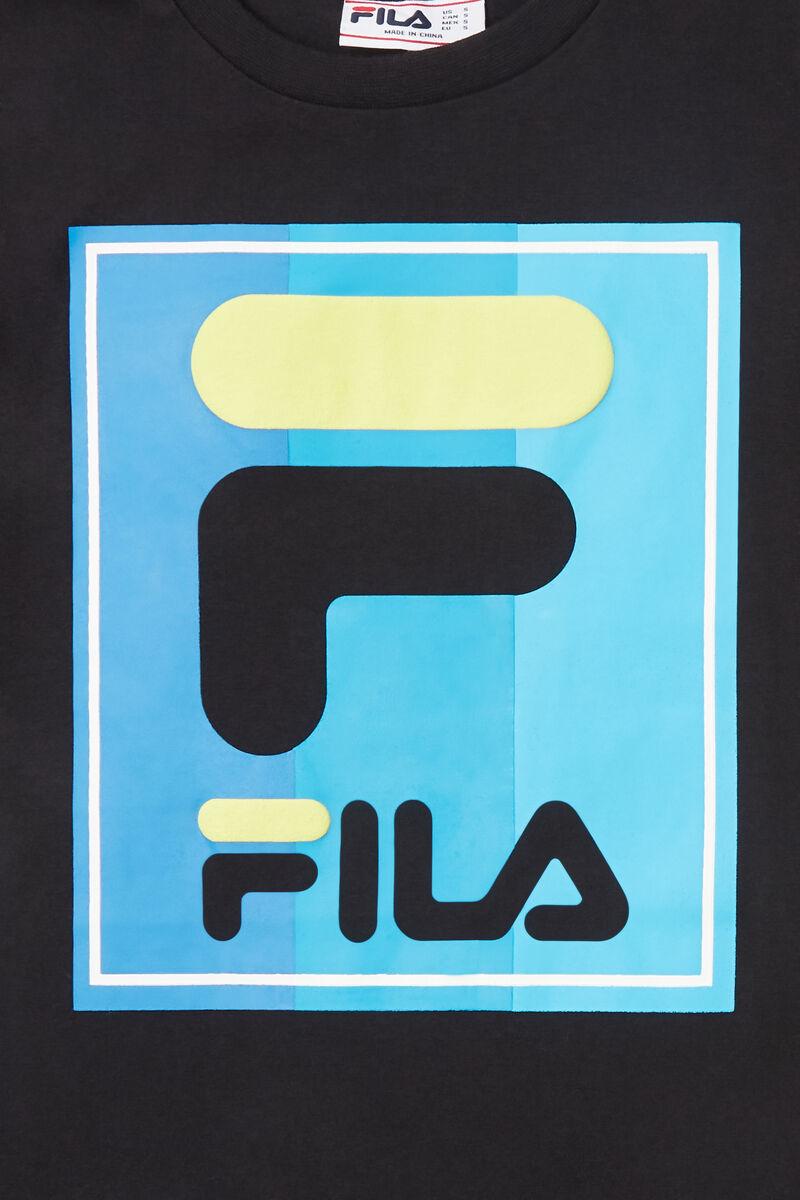 Black Kids' Fila Tavares T Shirts | YrEcEbwScBi