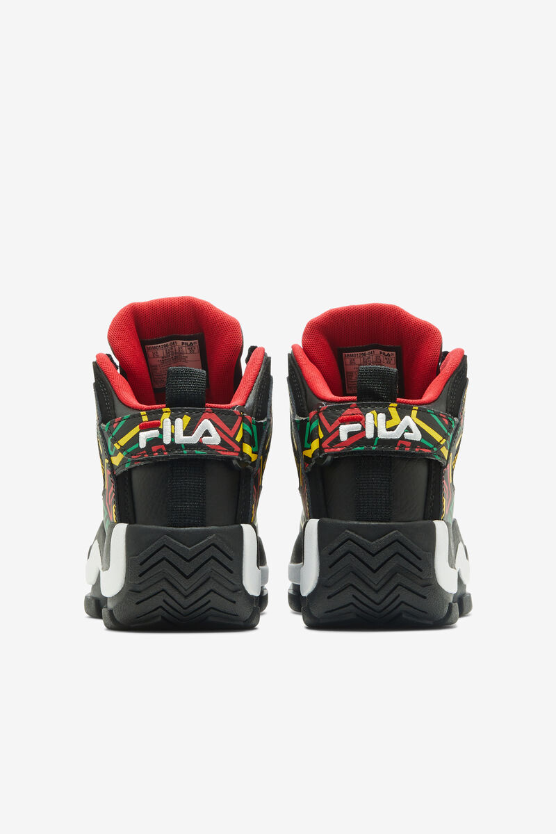 Black / Lemon Kids' Fila Little Grant Hill 2 Basketball Shoes | Hk3UEUklXkm