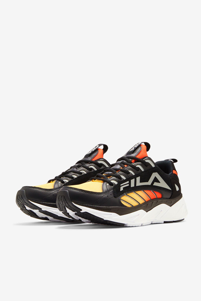 Black / Lemon / Red Orange Men's Fila Surefire Colorful Chunky Dad Sneaker | Fila Trainers | ROZyFsA