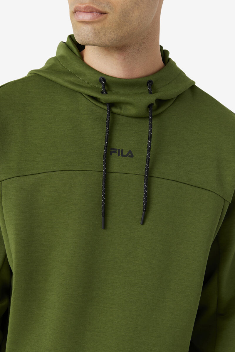 Black Men's Fila Aadheen Hoodie Hoodies | JyJvFTeBMiY