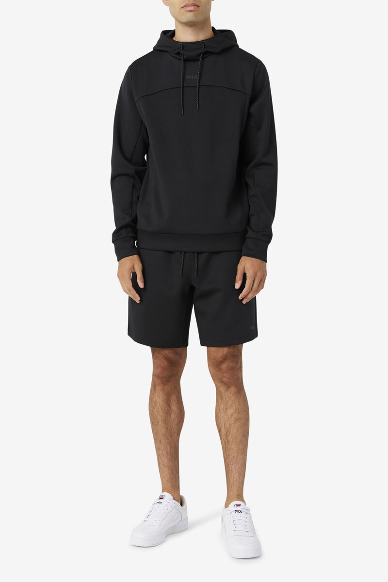 Black Men's Fila Aadheen Hoodie Hoodies | hJD9IwbkLeb