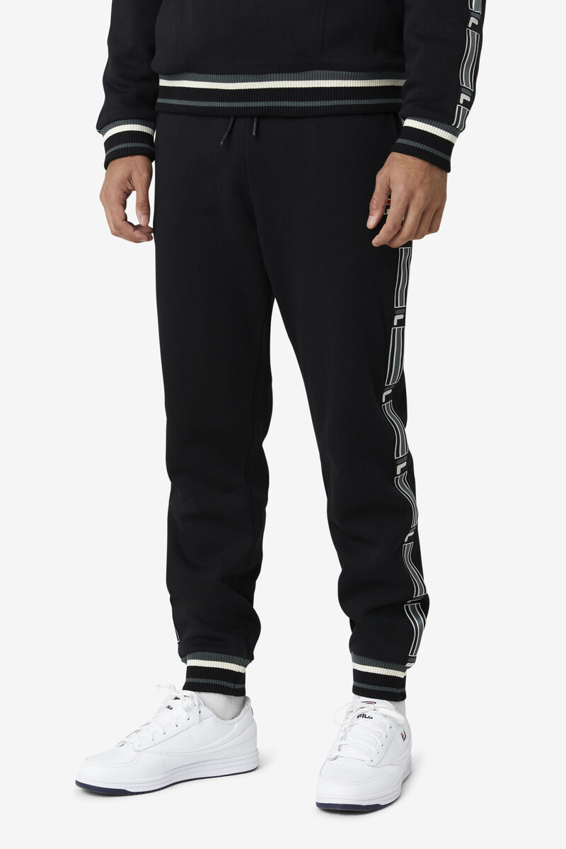 Black Men's Fila Danube Track Pants Pants | udO15D4RAtU