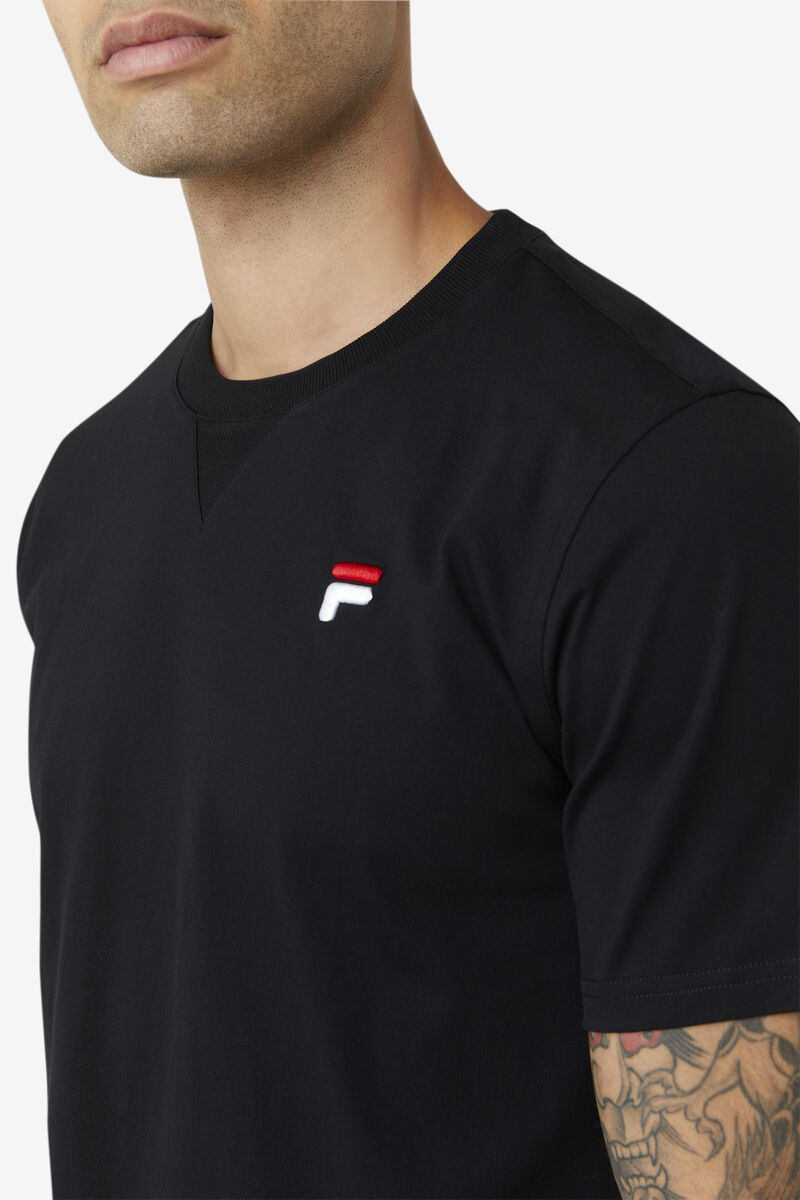 Black Men's Fila Derion T Shirts | K89wZgUne6A