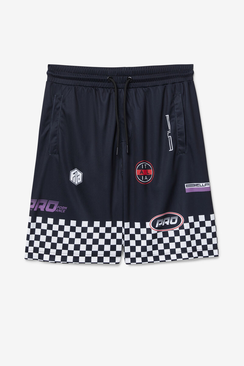 Black Men\'s Fila Exzone Checkered Shorts Shorts | 3V2WksIdmxu