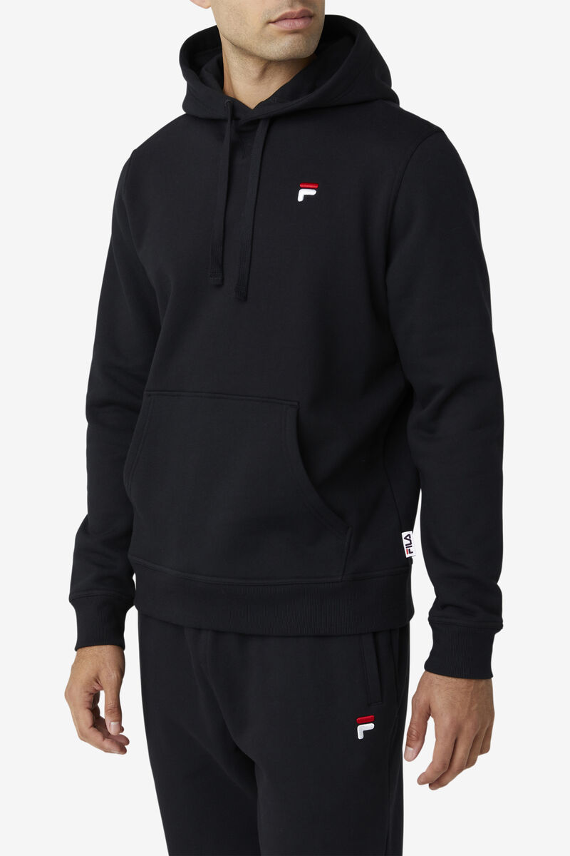 Black Men's Fila Godfrey Hoodie Hoodies | S83CMCzKmEk