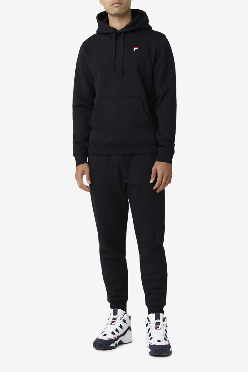 Black Men's Fila Godfrey Hoodie Hoodies | S83CMCzKmEk