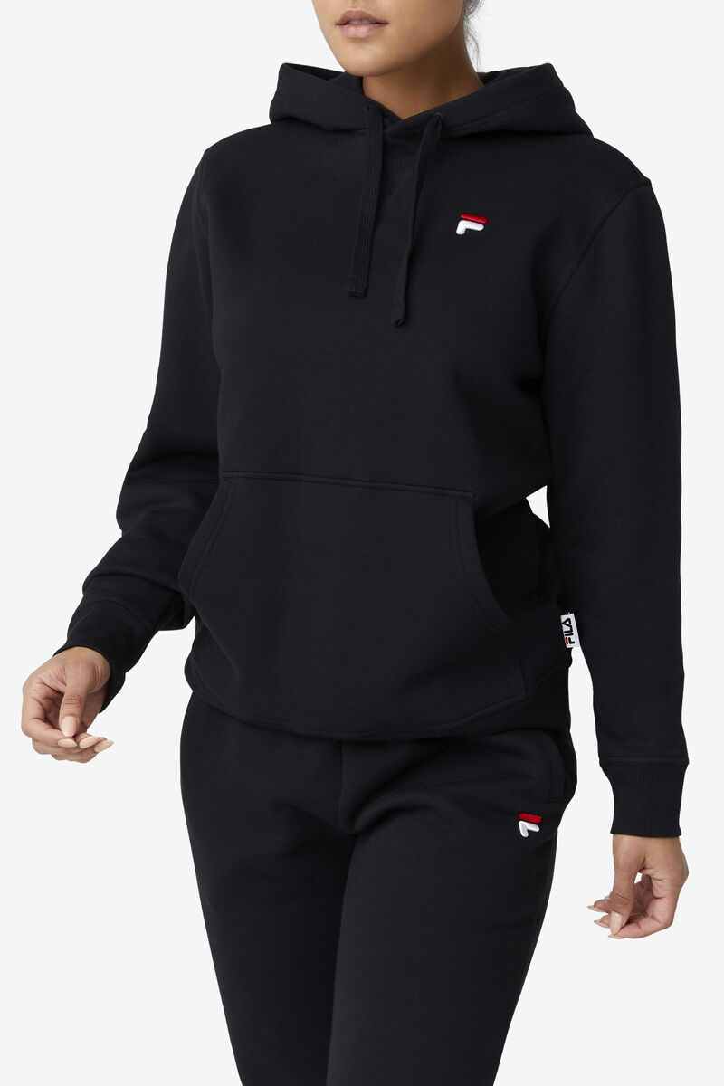 Black Men's Fila Godfrey Hoodie Hoodies | S83CMCzKmEk