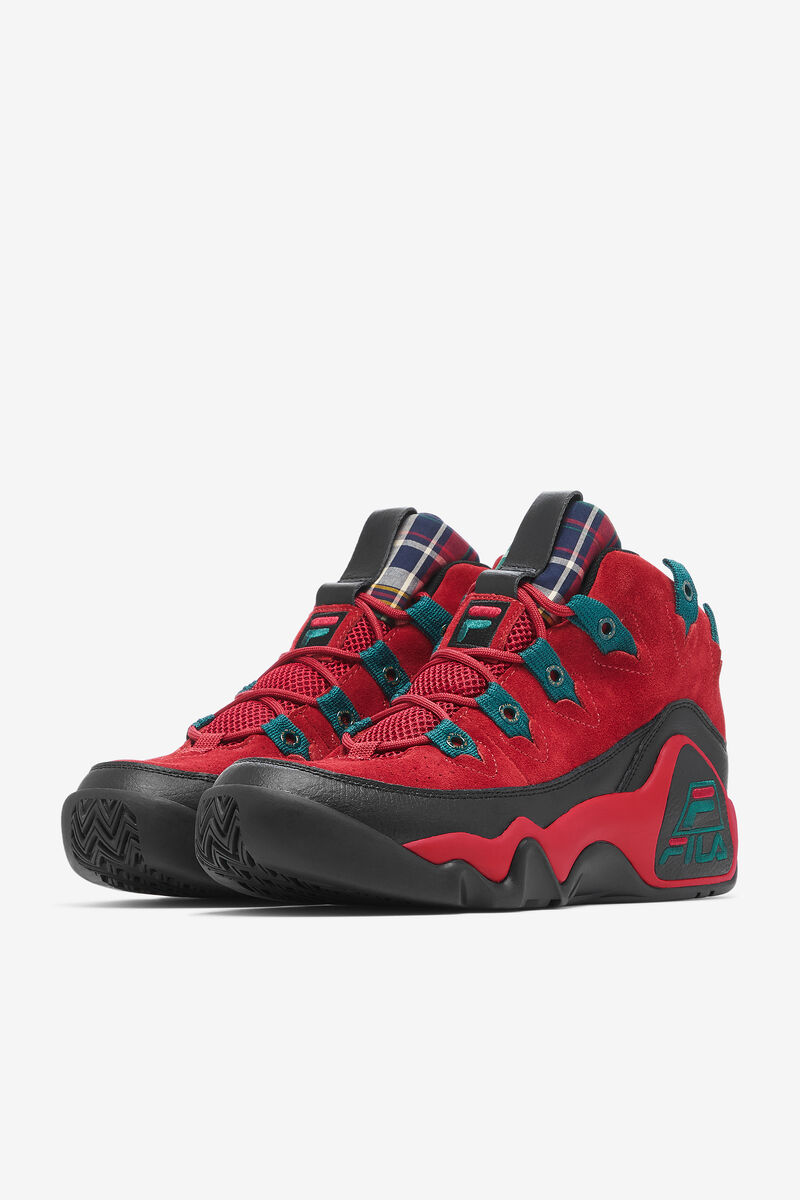 Black Men's Fila Grant Hill 1 Shoes - Plaid Tongue | Fila Trainers | IQCggBZ1ZSi