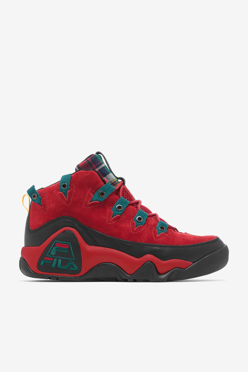 Black Men\'s Fila Grant Hill 1 Shoes - Plaid Tongue | Fila Trainers | IQCggBZ1ZSi