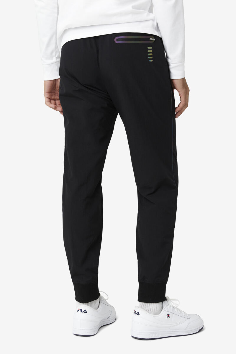 Black Men's Fila Harper Wind Pant Pants | Itrts3Dgq31