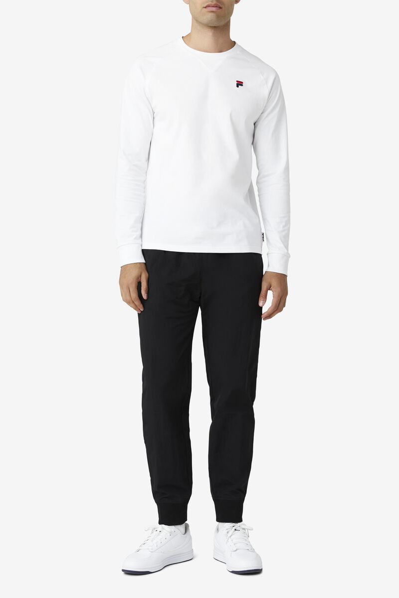 Black Men's Fila Harper Wind Pant Pants | Itrts3Dgq31