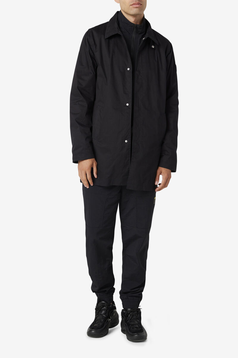 Black Men's Fila Holmes Jacket Jackets | zgHMsmu9MzV