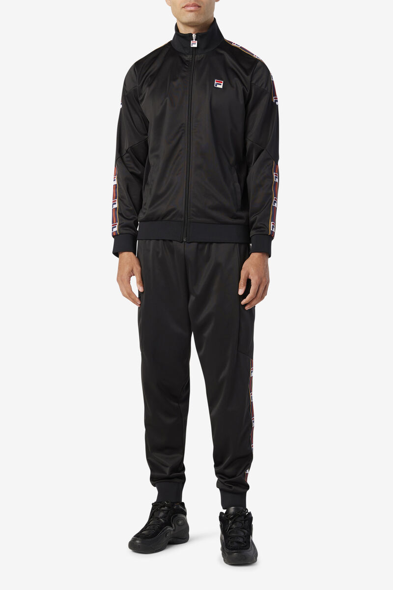 Black Men's Fila Jaxson Pant Tracksuits | g5mE4hF4kFx