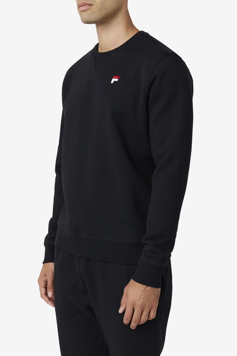 Black Men's Fila Kieve Sweatshirt Sweatshirts | QkC2EBDjUln