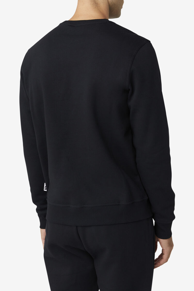 Black Men's Fila Kieve Sweatshirt Sweatshirts | QkC2EBDjUln