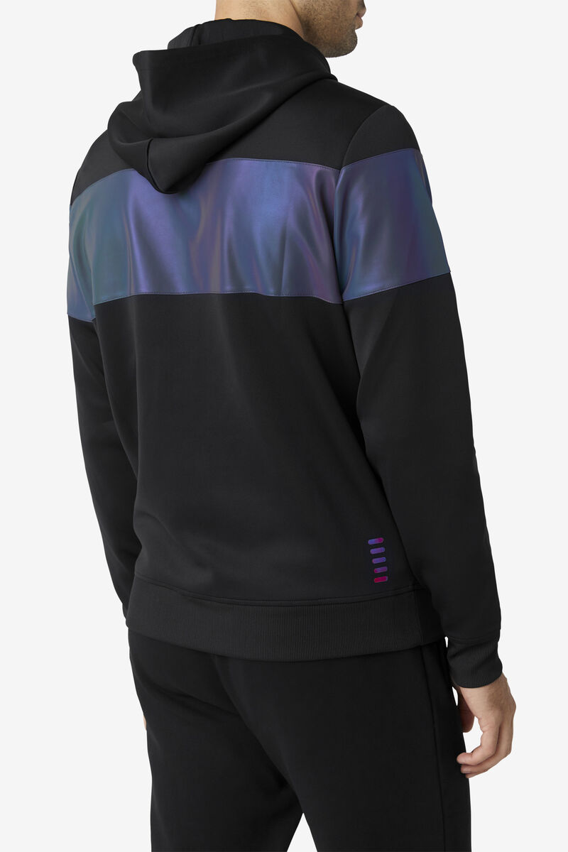 Black Men's Fila Lando Hoodie Hoodies | 3TiHm1LGSj5