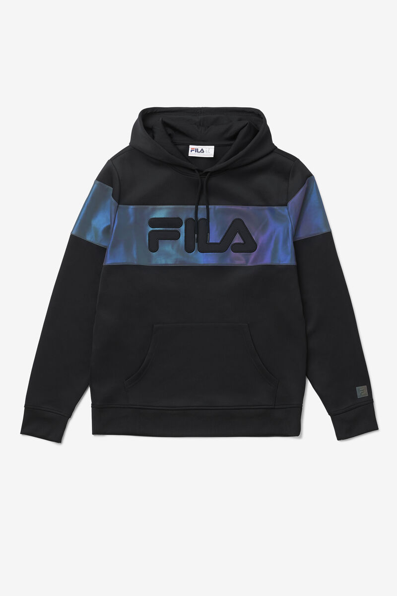 Black Men\'s Fila Lando Hoodie Hoodies | 3TiHm1LGSj5