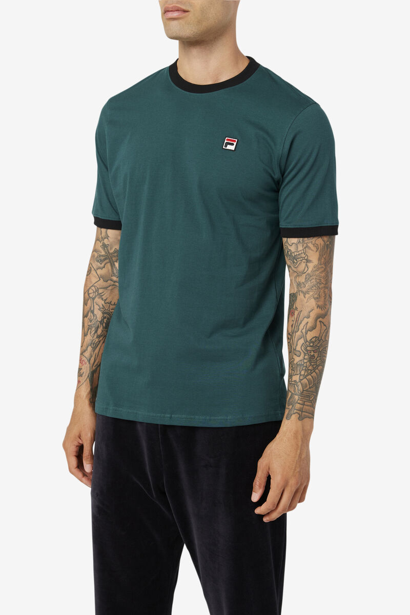 Black Men's Fila Marconi Ringer T Shirts | g7wnKpcxNpK