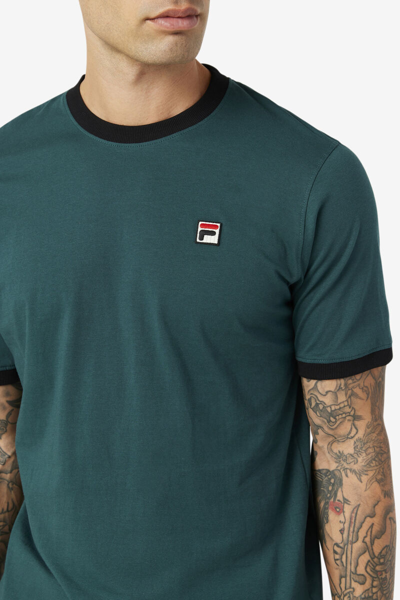 Black Men's Fila Marconi Ringer T Shirts | g7wnKpcxNpK