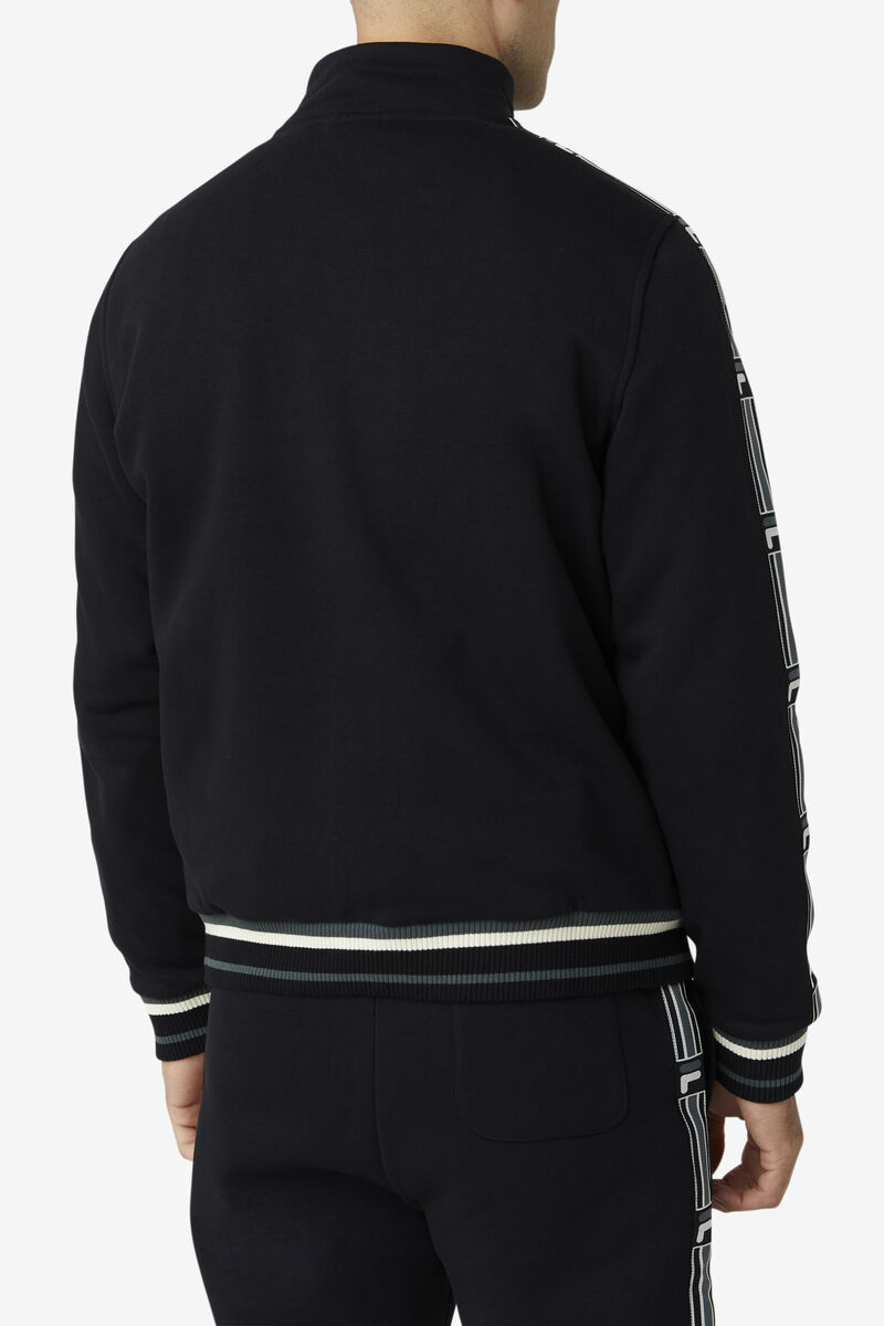 Black Men's Fila Murray 1/2 Zip Tracksuits | zvzjOlCphT2