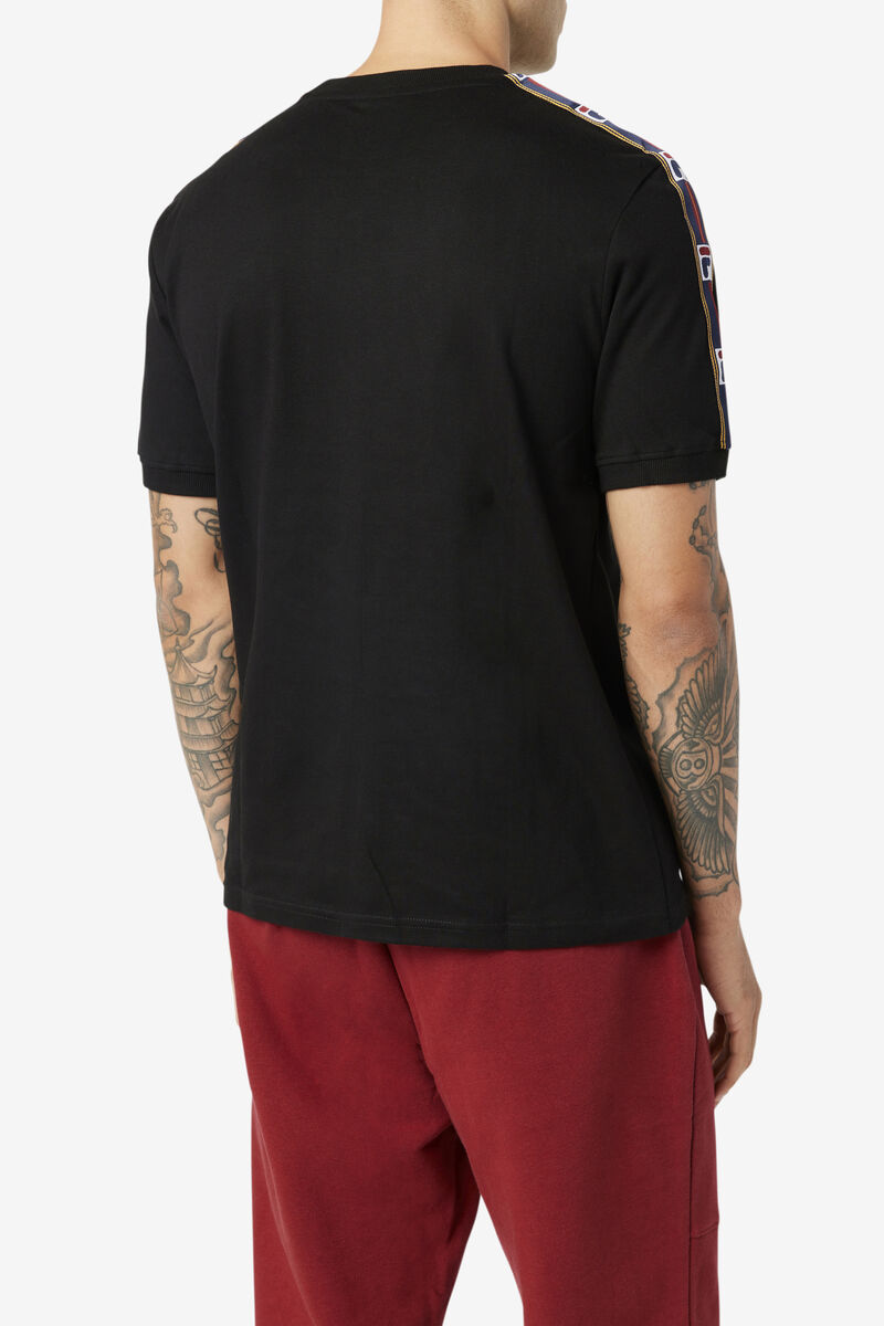 Black Men's Fila Oliver T Shirts | 84FSs8tkZct