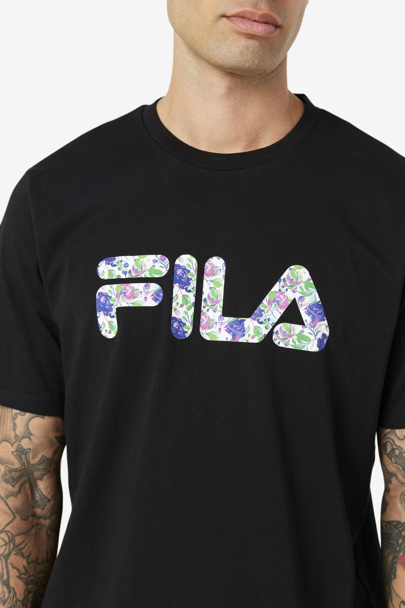 Black Men's Fila Saranac T Shirts | ZZYjFaNCmSt