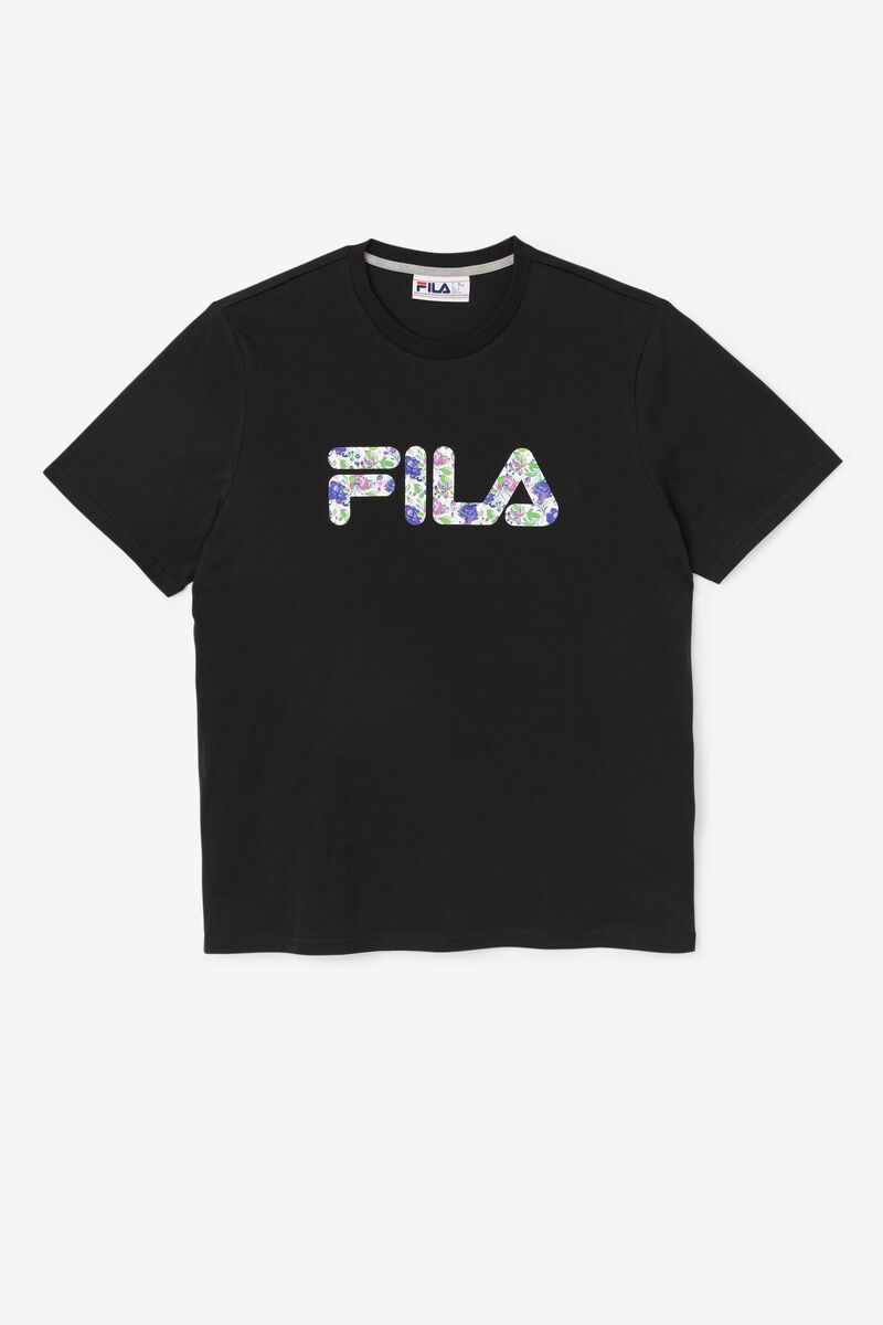 Black Men\'s Fila Saranac T Shirts | ZZYjFaNCmSt