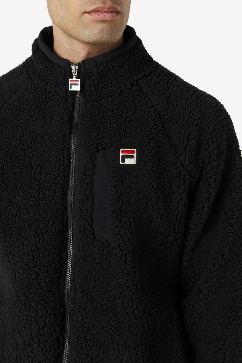 Black Men's Fila Yuri Jacket Jackets | EfeIozXAqQk