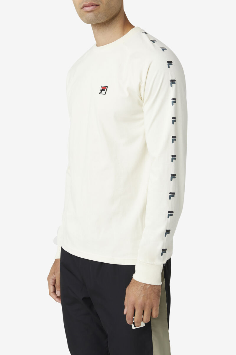 Black Men's Fila Zubby Long Sleeve Shirt | AbhJQHgTZyk